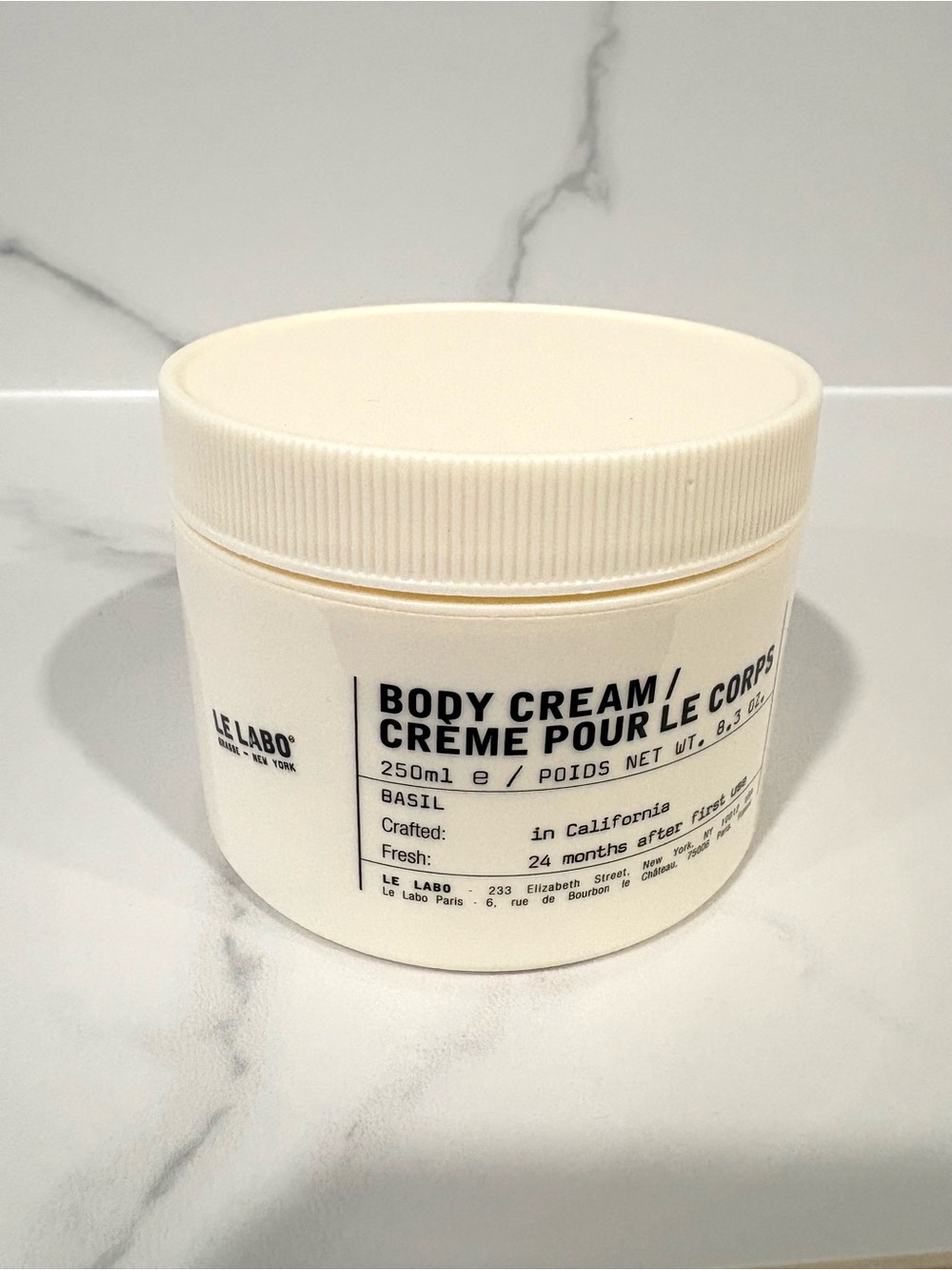 Le Labo Basil Body Cream 250ml